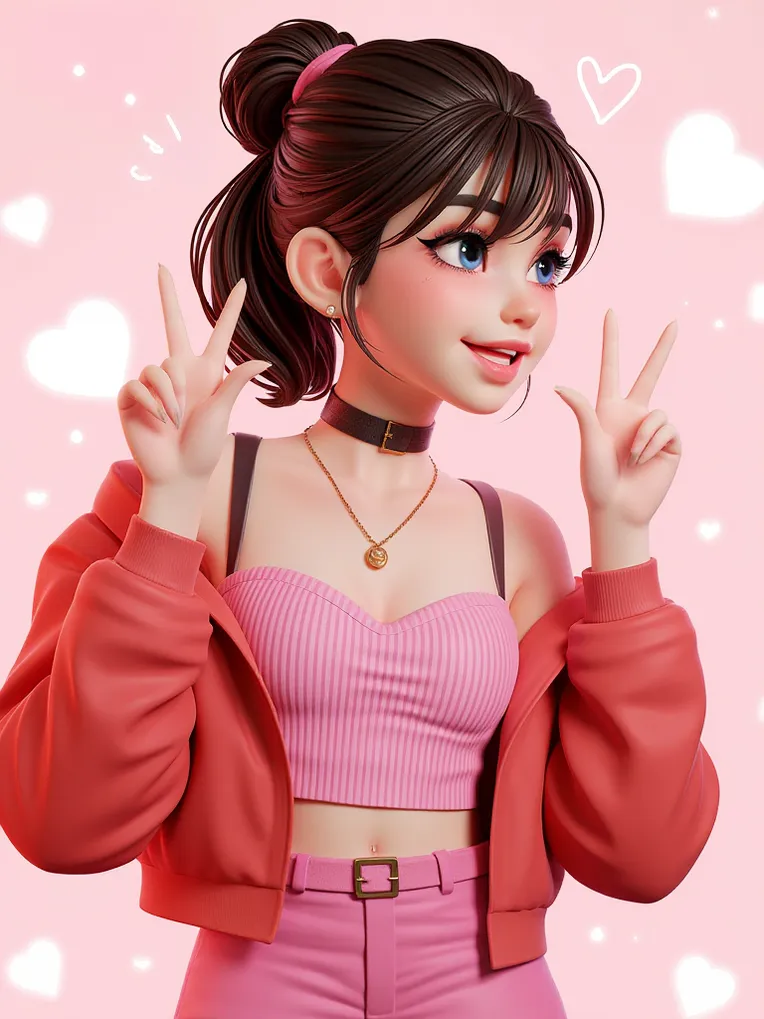CGI style,Anime Character,Girl,Workflow,