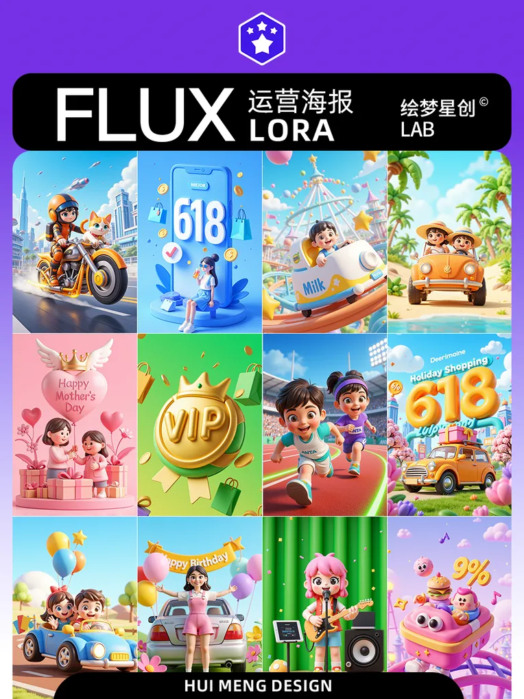 Cartoon style,Building,Style Boost,LoRA,FLUX.1
