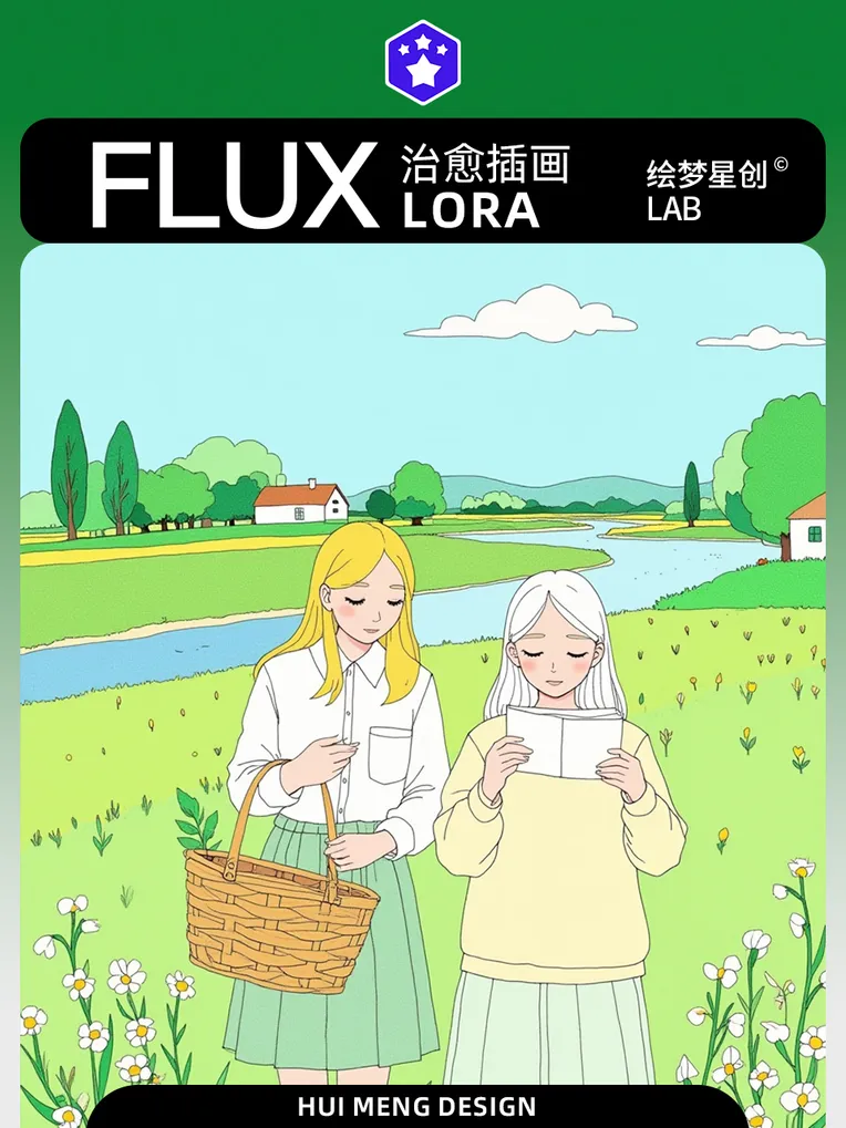 Digital Painting Media,Girl,Style Boost,LoRA,FLUX.1