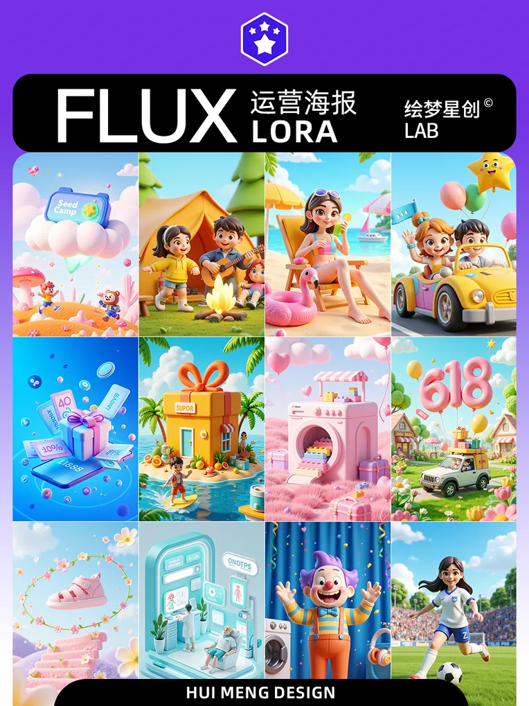 Cartoon style,Building,Style Boost,LoRA,FLUX.1