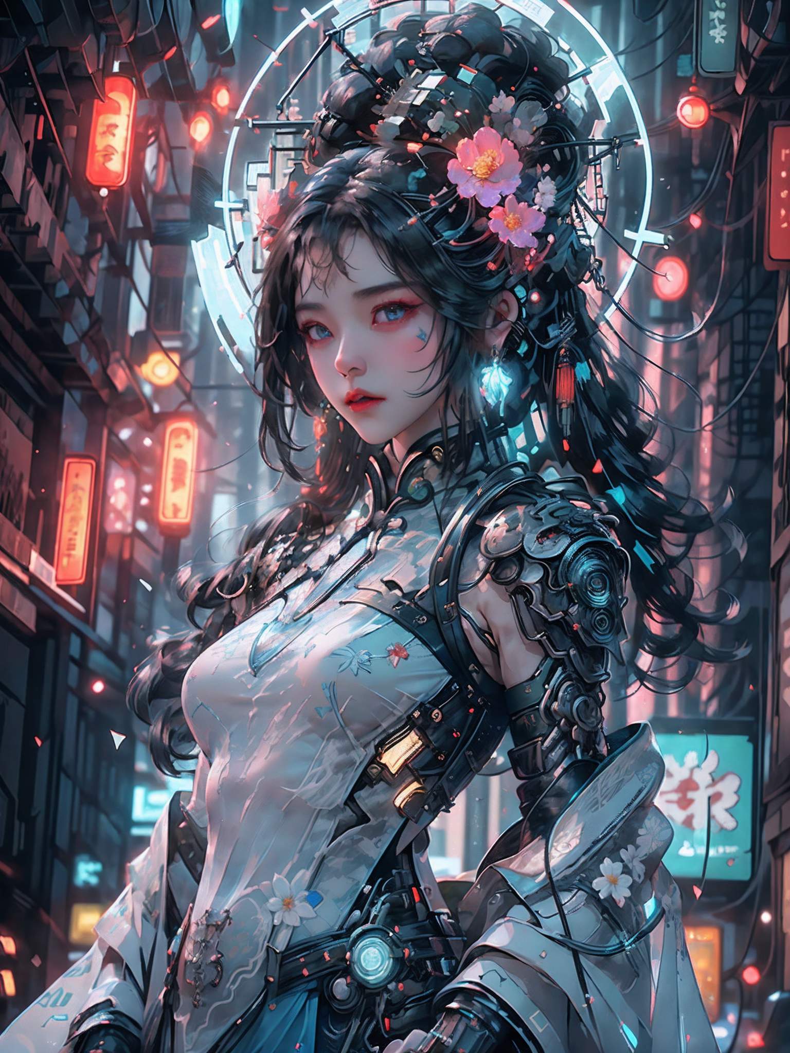 AI绘画-最新入驻 | cyberpunk_1.0 赛博朋克风 | 光效拉满-长烛-AI绘图-LiblibAI