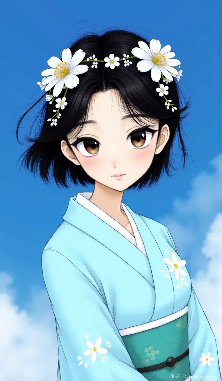 Flat Illustration,Girl,Style Boost,LoRA,FLUX.1