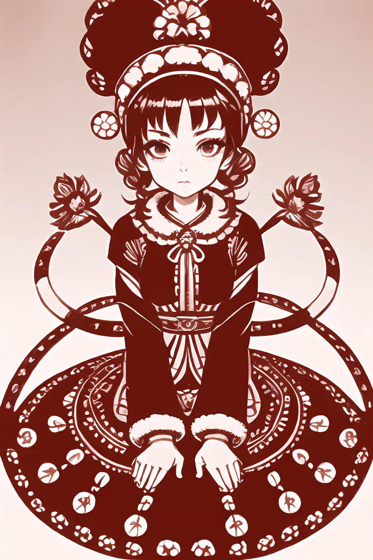 Chinese Style,Traditional Painting Media,Girl,LoRA,SD 1.5