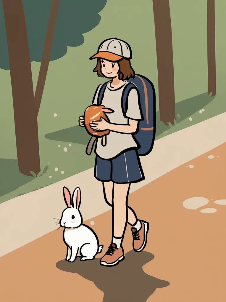 Flat,Flat Illustration,Girl,LoRA,SDXL