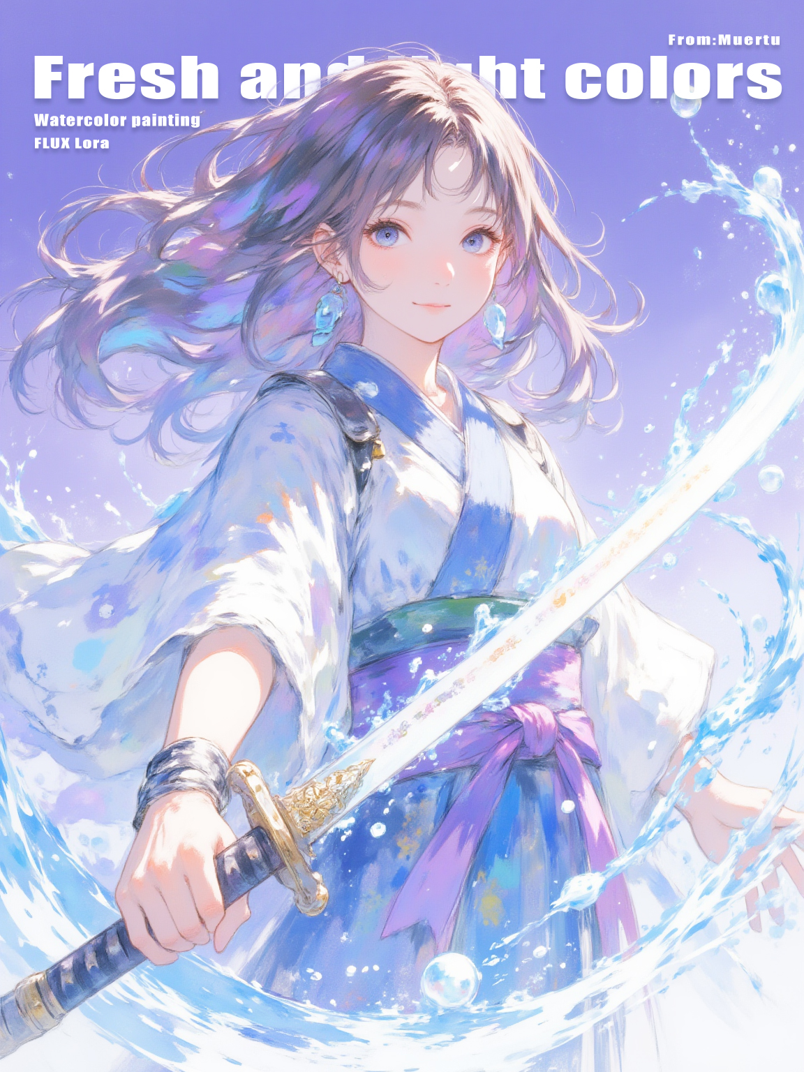 Liseu 油彩画 男女の散歩 Japanese watercolor painting | 水彩風人物_日系水彩画风_日系