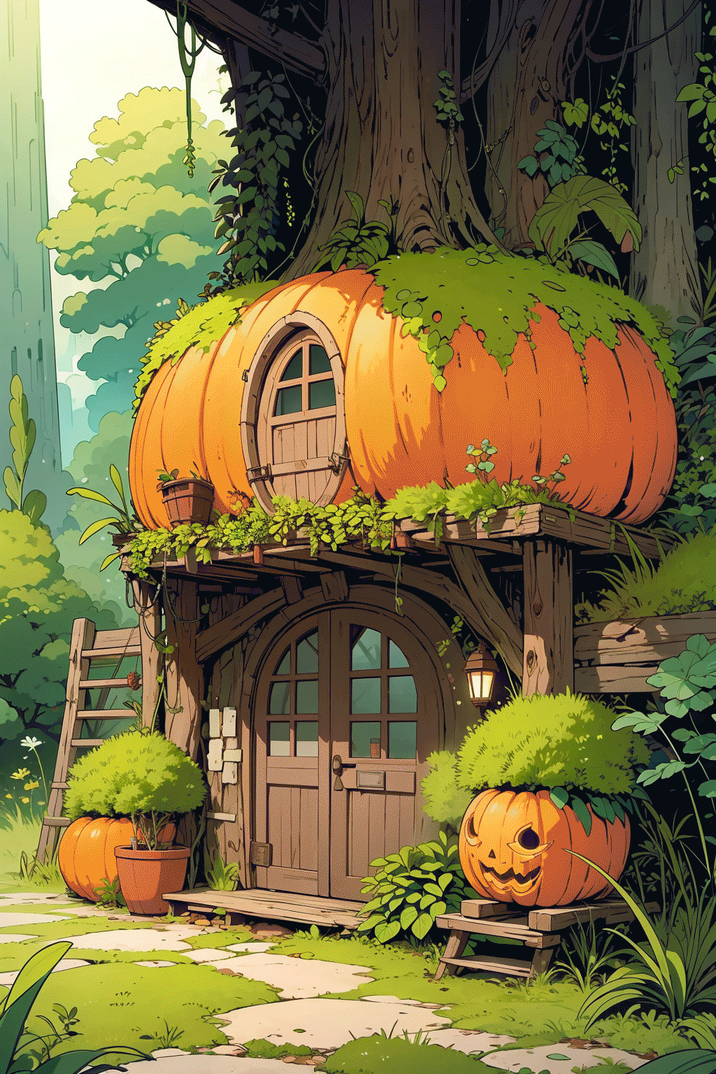 Muertu 1.5 | Healing Style Primitive Adventure Wilderness Forest Scene Illustration v1.0