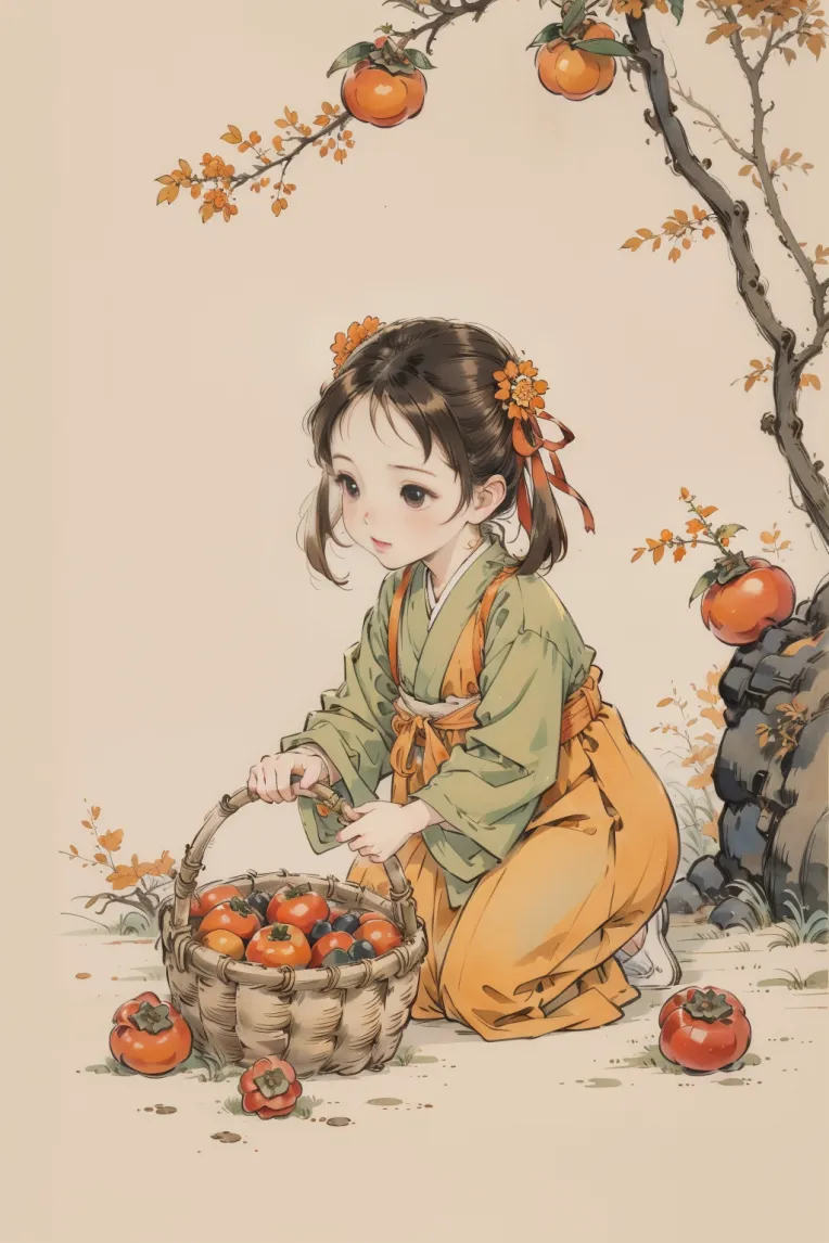 Chinese Style,Traditional Painting Media,Girl,LoRA,SD 1.5