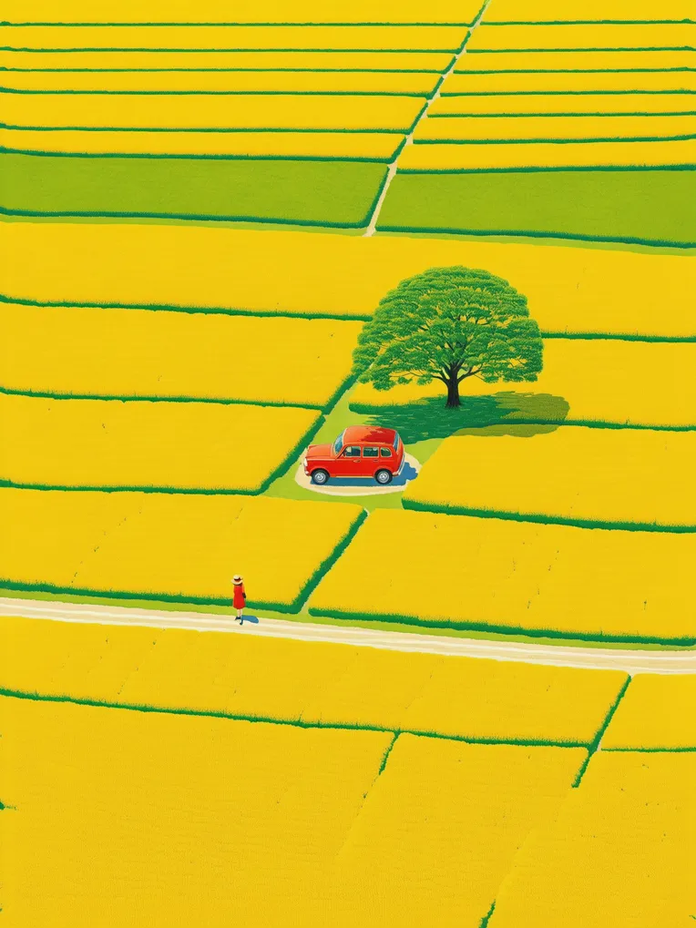 Flat,Flat Illustration,Space & Scene,LoRA,SDXL