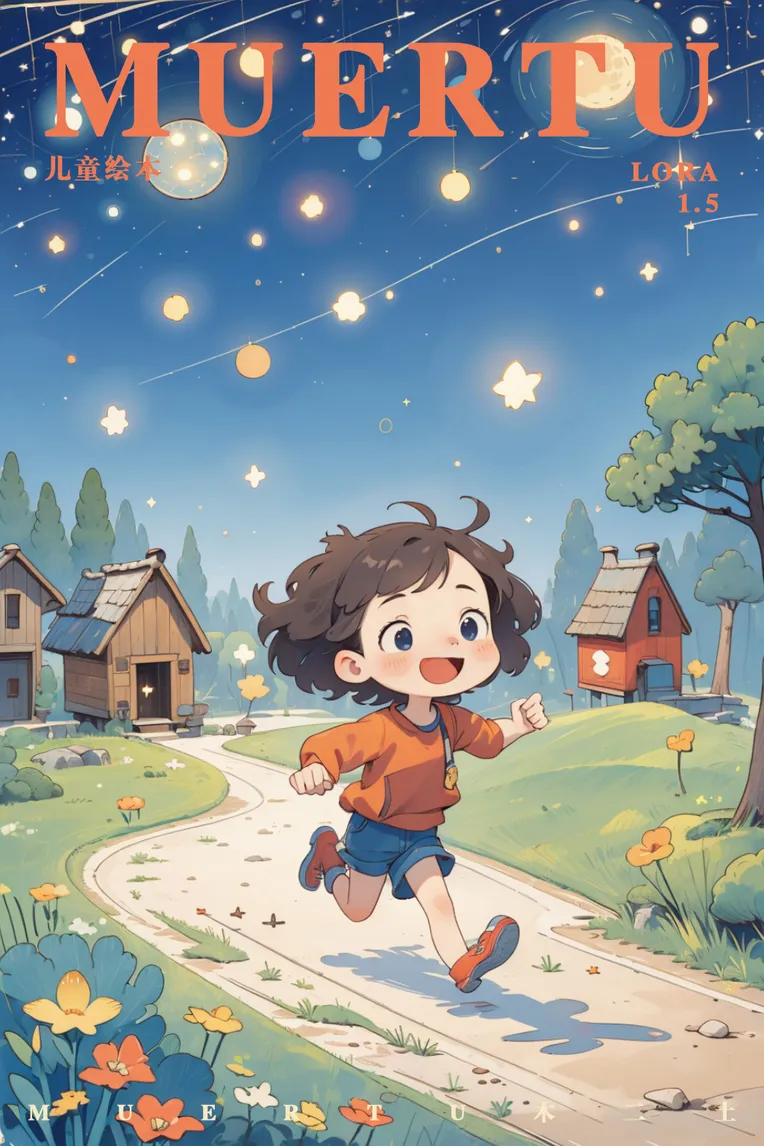 Hand-Drawn,Kids' Illustration,Girl,LoRA,SD 1.5