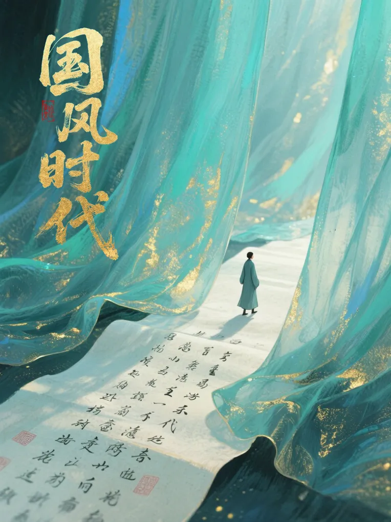 Gongfeng Xiao Novel Cover Poster Design Illustration | Guofeng Liu Jin ...