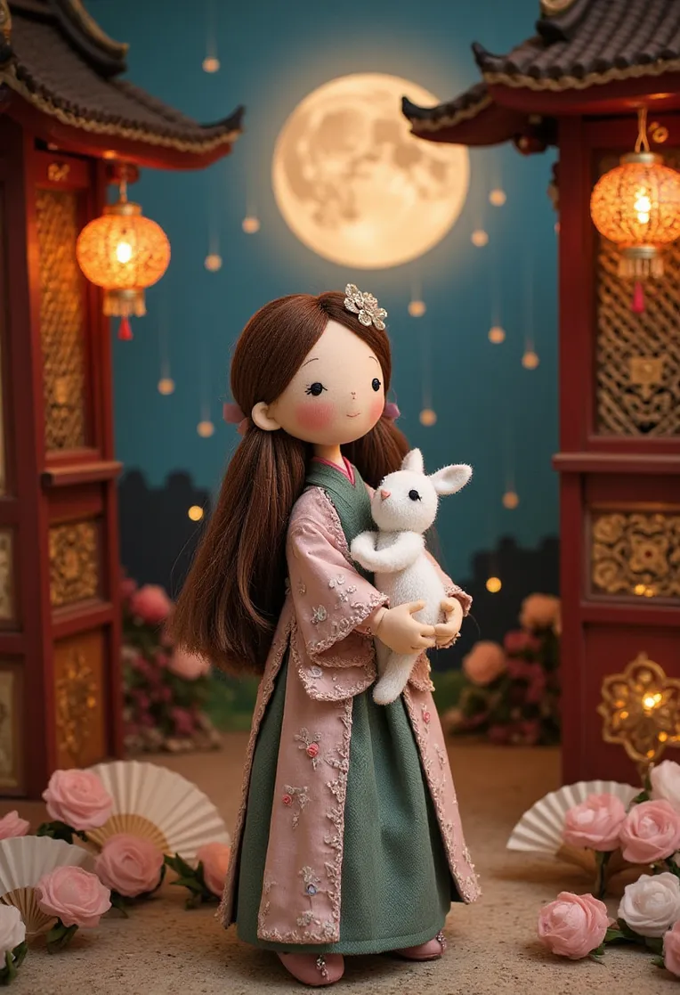 Craft Style,Traditional Painting Media,Girl,LoRA,FLUX.1