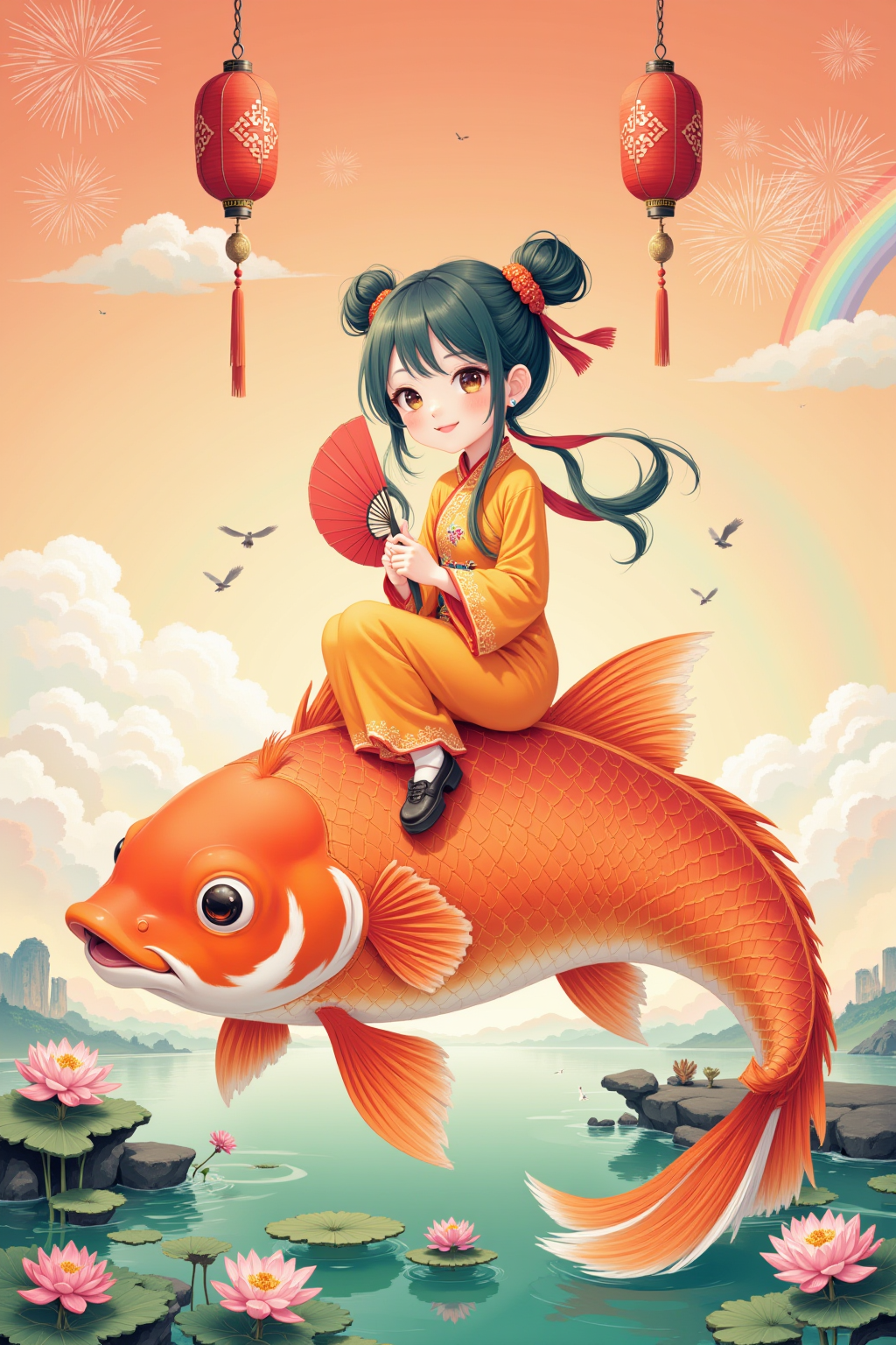 Chinese style illustrations showcasing the essence of Chinese culture. FLUX version
