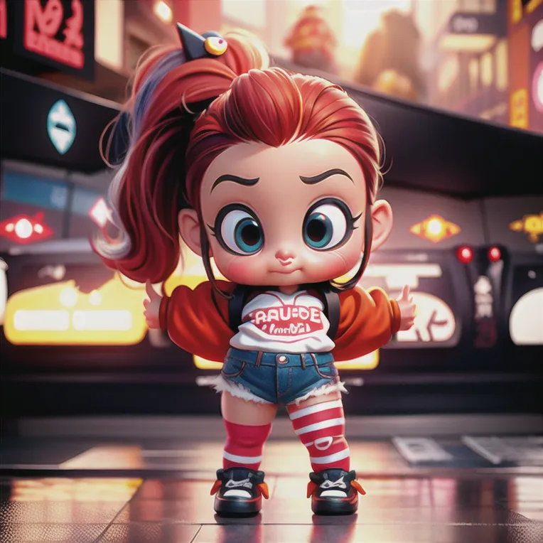 Cartoon style,Digital Painting Media,Girl,LoRA,SD 1.5