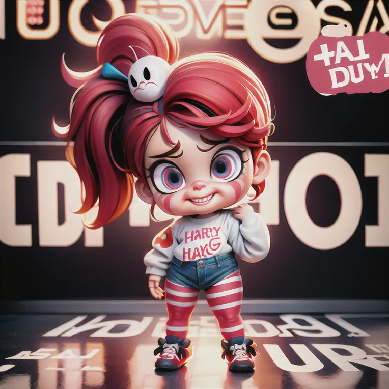 Cartoon style,Digital Painting Media,Girl,LoRA,SD 1.5