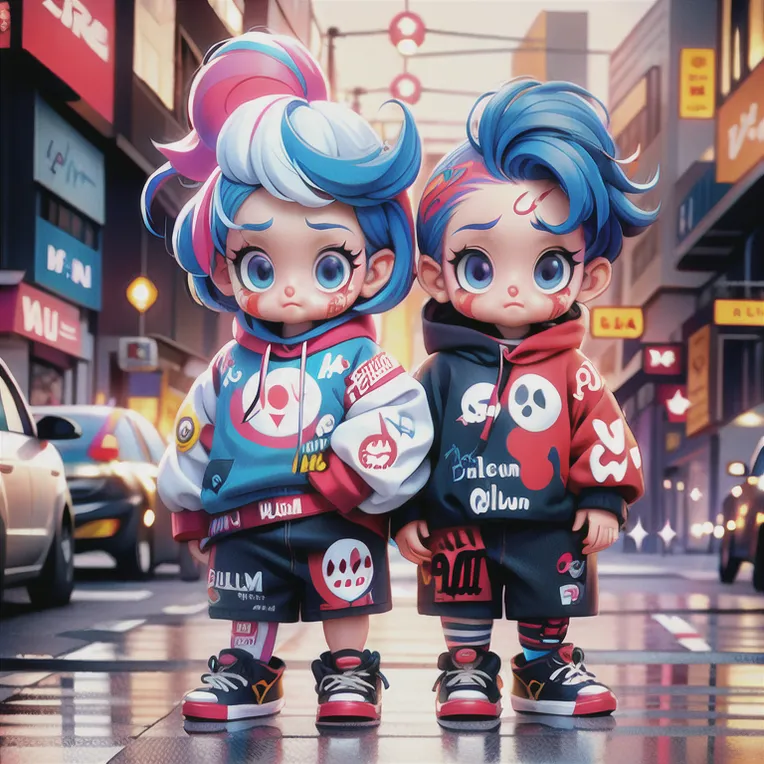 Cartoon style,Digital Painting Media,Girl,LoRA,SD 1.5