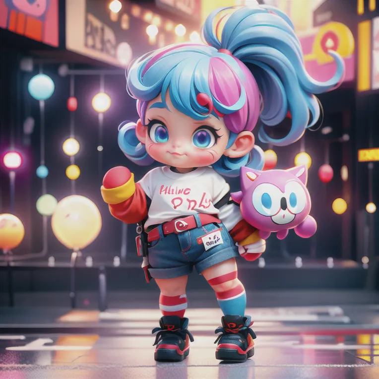 Cartoon style,Digital Painting Media,Girl,LoRA,SD 1.5