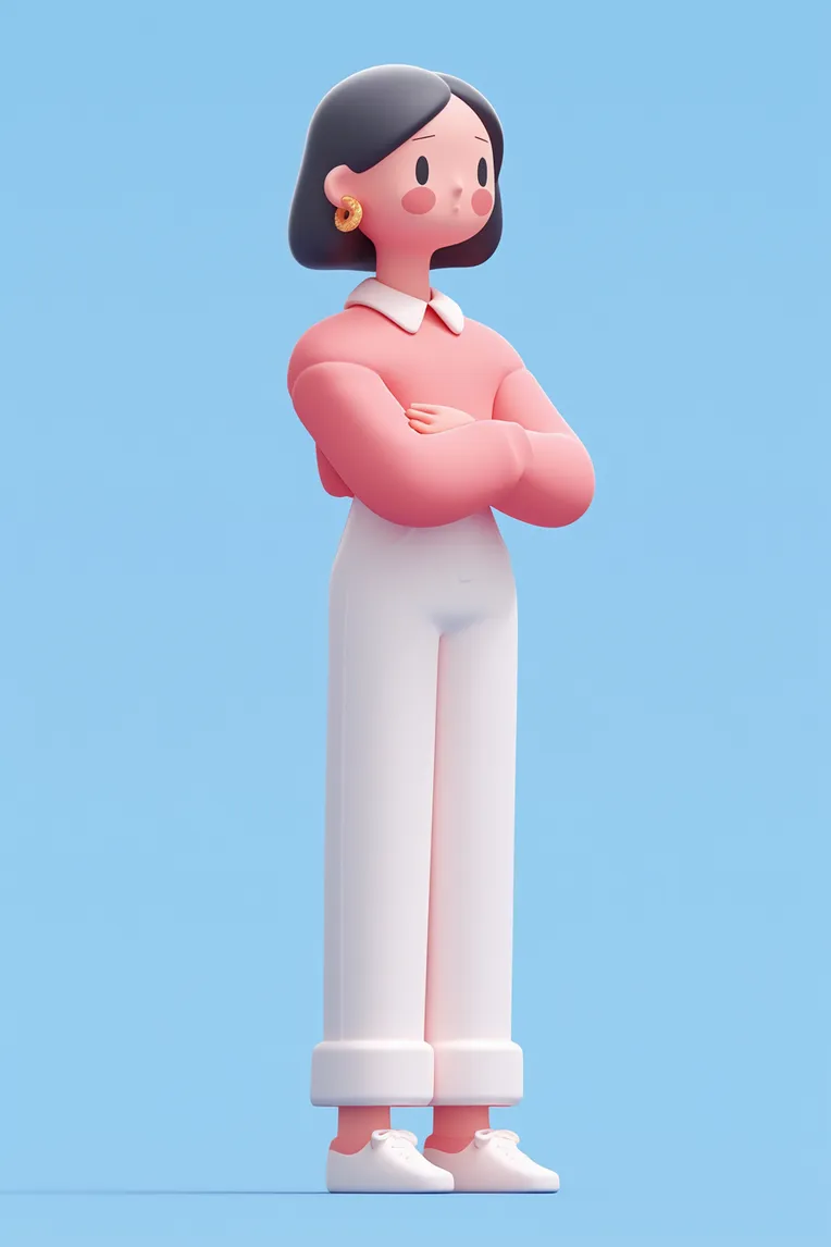 Flat Illustration,Girl,LoRA,SD 1.5