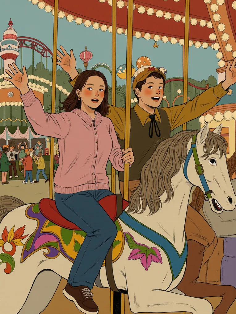 Flat Illustration,Girl,Style Boost,LoRA,FLUX.1