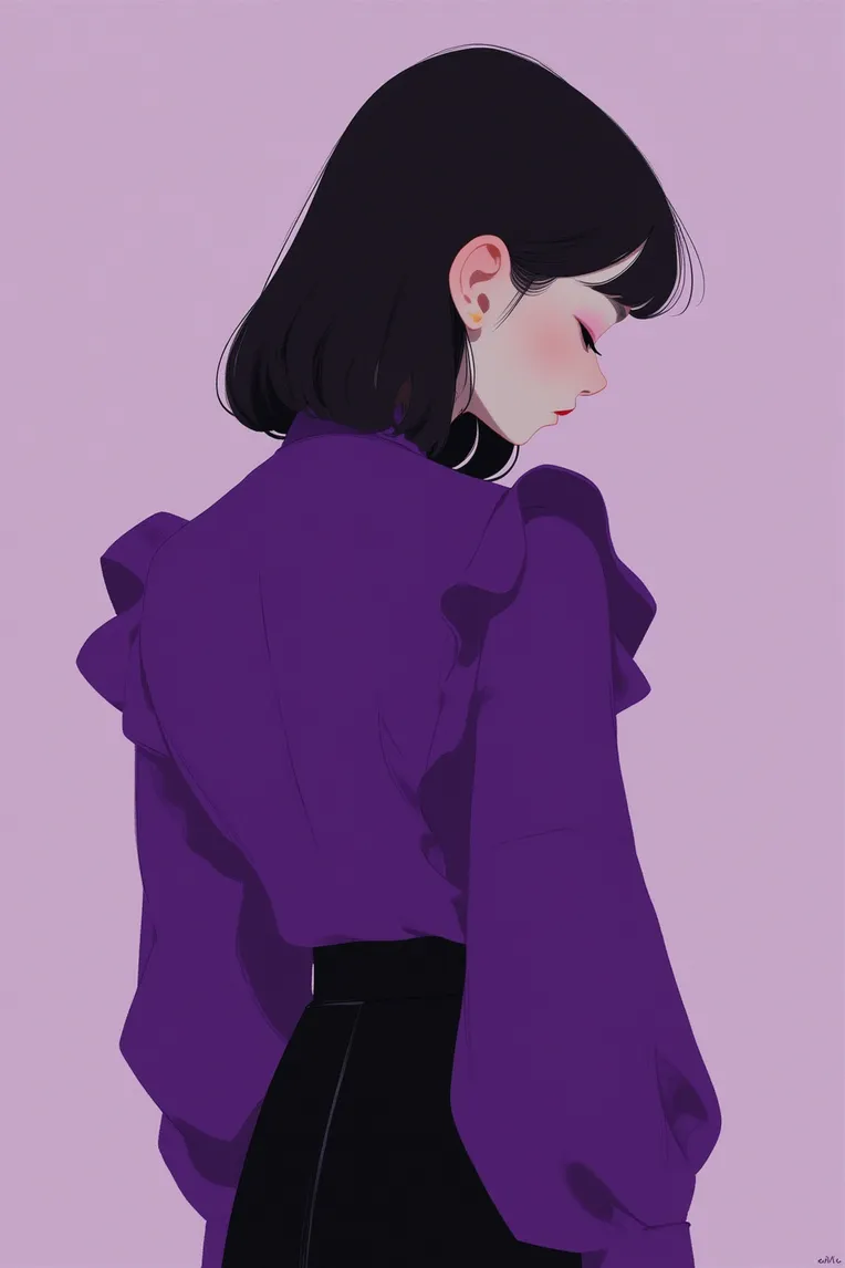 Illustration,Flat,Girl,LoRA,FLUX.1