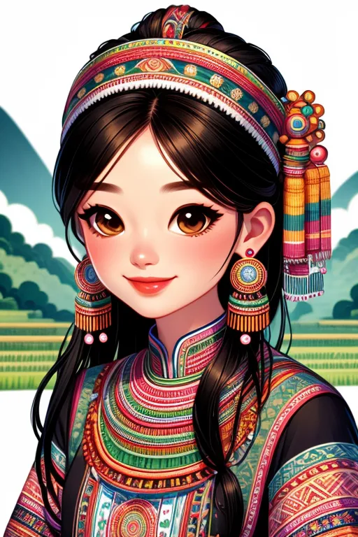 Chinese Style,Traditional Painting Media,Girl,LoRA,SD 1.5