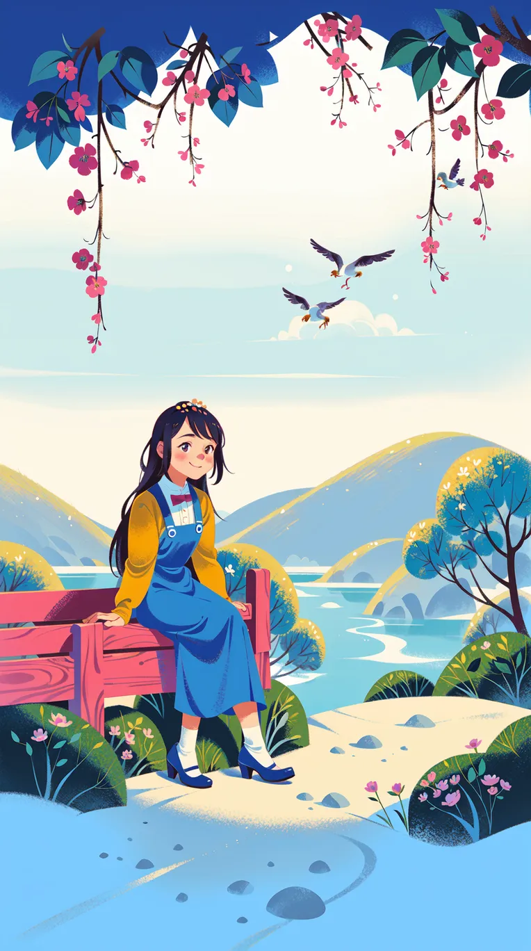 Hand-Drawn,Traditional Painting Media,Girl,LoRA,SD 1.5