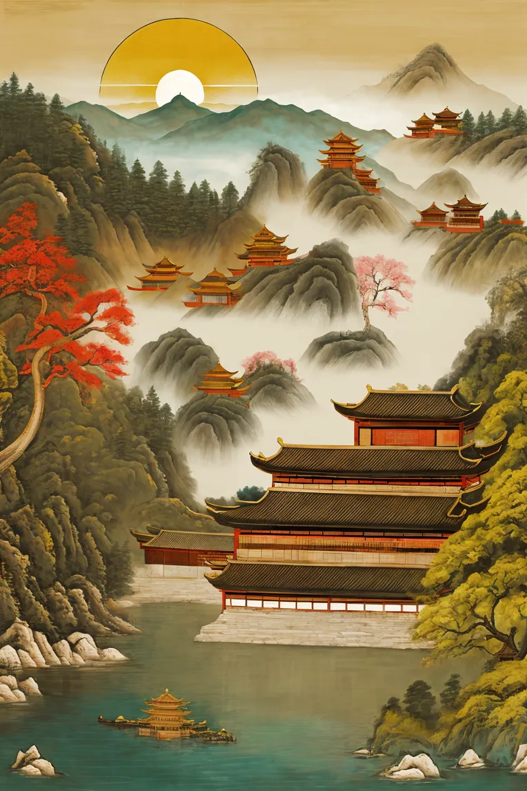 Chinese Style,Traditional Painting Media,Style Boost,LoRA,SD 1.5