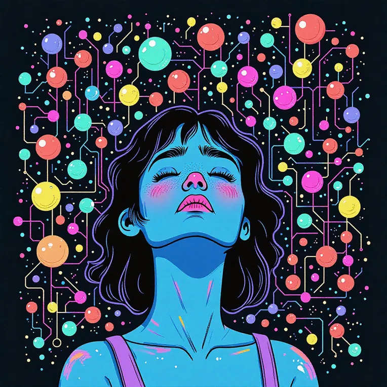 Flat Illustration,Girl,Object Enhance,LoRA,FLUX.1