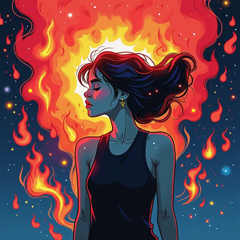 Flat Illustration,Girl,Object Enhance,LoRA,FLUX.1