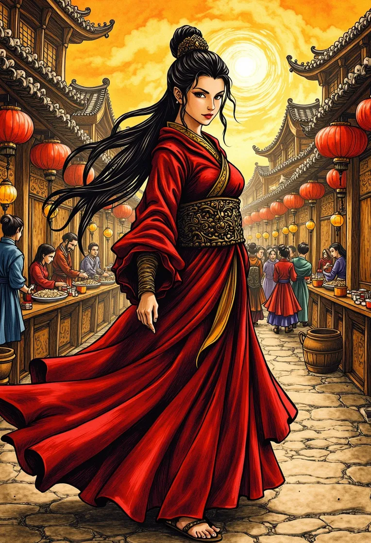 Traditional Painting Media,Girl,Style Boost,LoRA,FLUX.1