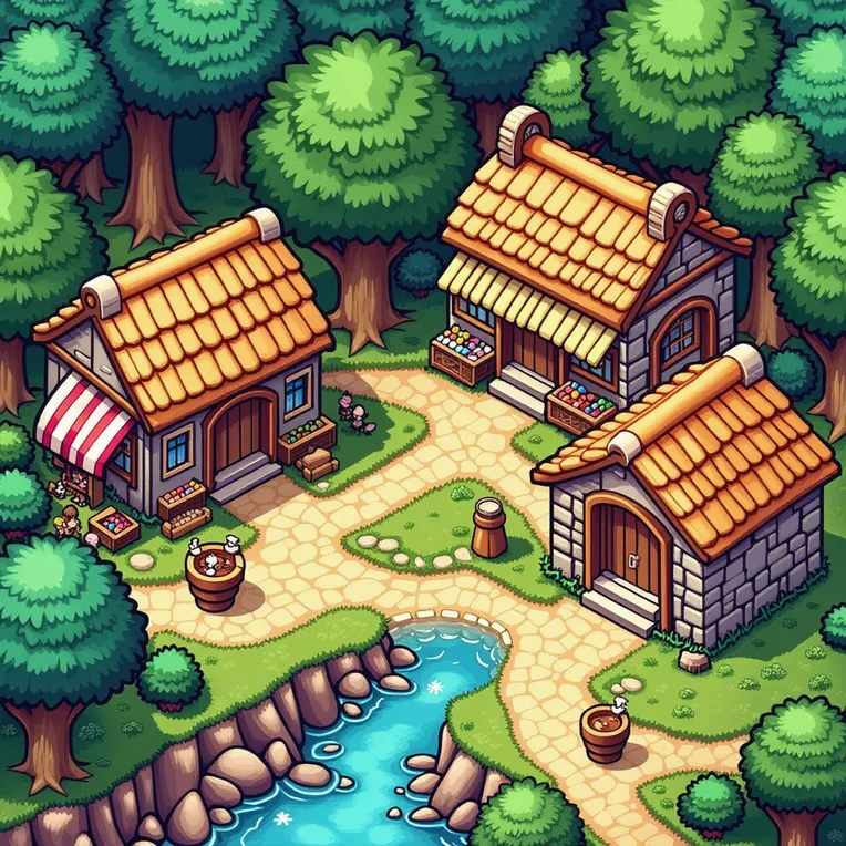 Flat Illustration,Building,Object Enhance,LoRA,FLUX.1