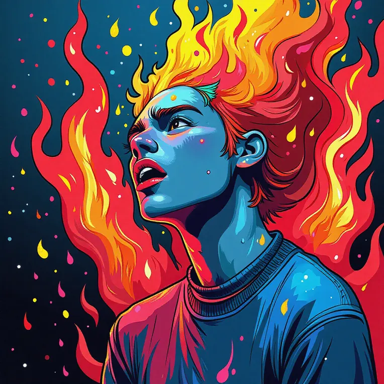 Flat Illustration,Girl,Object Enhance,LoRA,FLUX.1