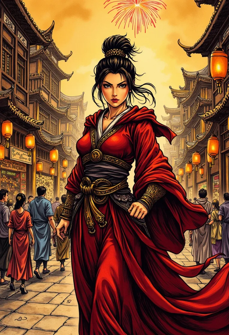 Traditional Painting Media,Girl,Style Boost,LoRA,FLUX.1