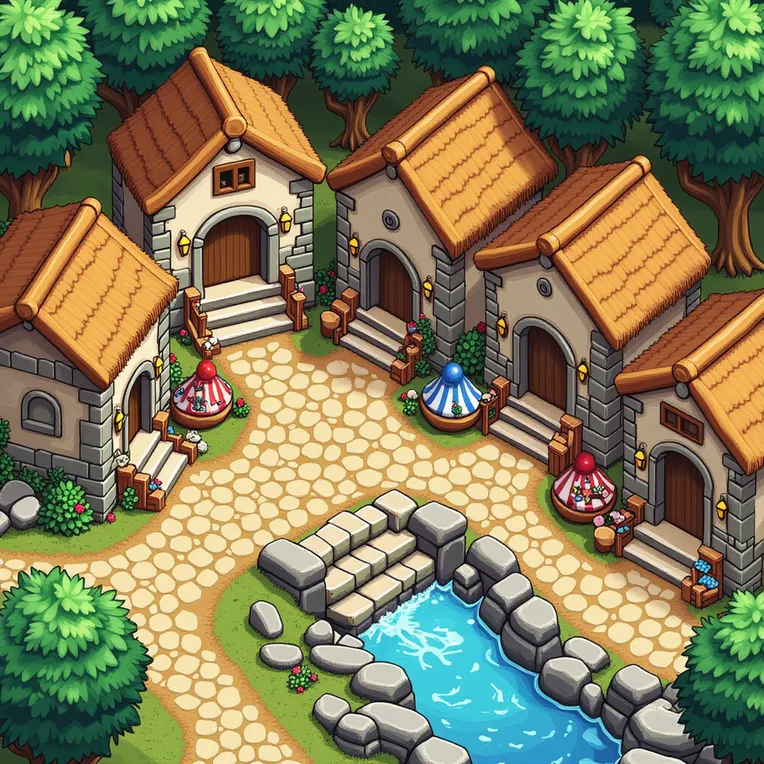 Flat Illustration,Building,Object Enhance,LoRA,FLUX.1