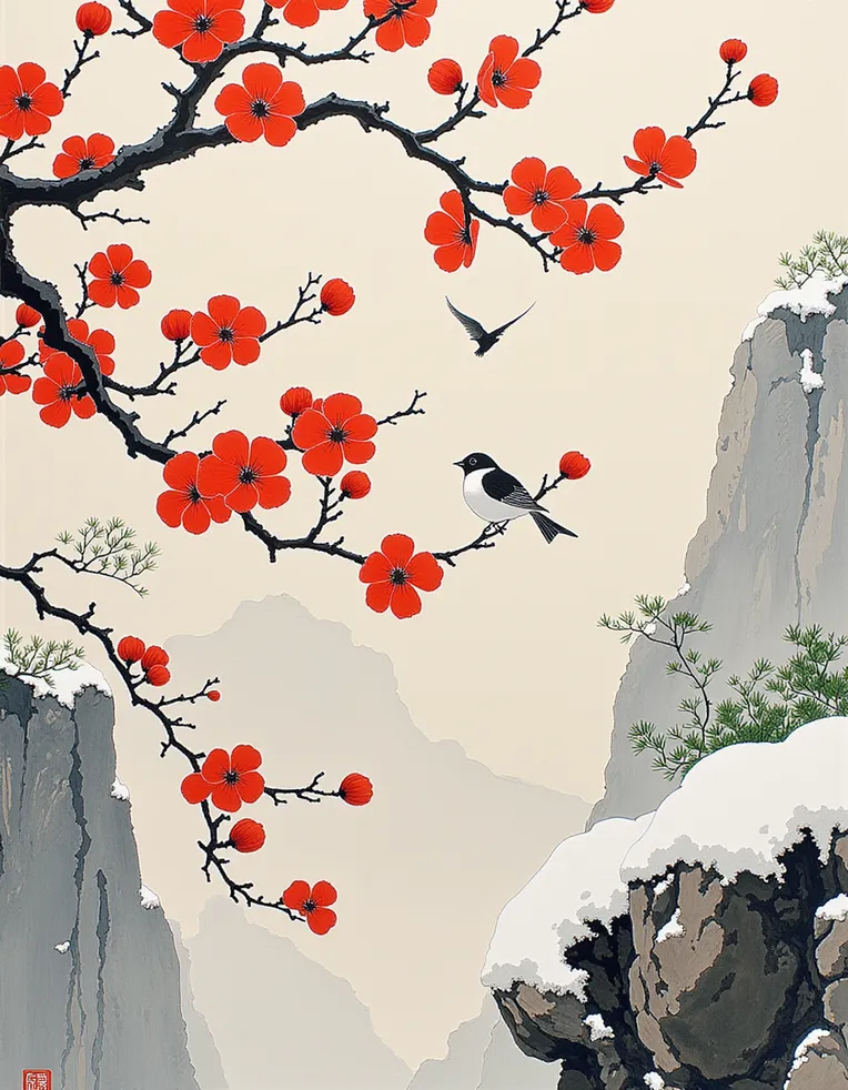 Traditional Painting Media,Style Boost,Plant,LoRA,FLUX.1