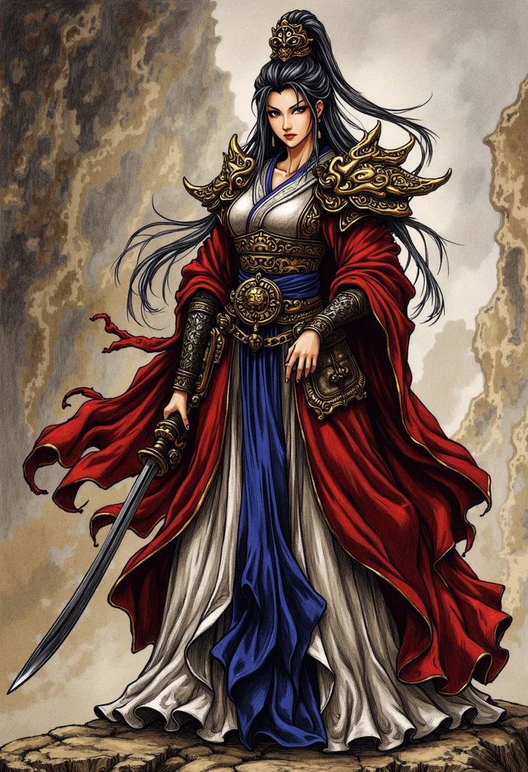 Traditional Painting Media,Girl,Style Boost,LoRA,FLUX.1