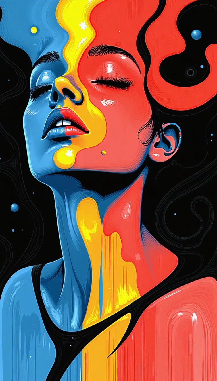 Flat Illustration,Girl,Object Enhance,LoRA,FLUX.1