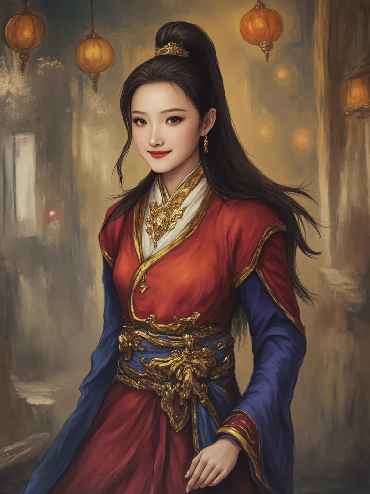 Traditional Painting Media,Girl,Style Boost,LoRA,FLUX.1