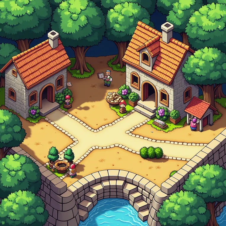 Flat Illustration,Building,Object Enhance,LoRA,FLUX.1