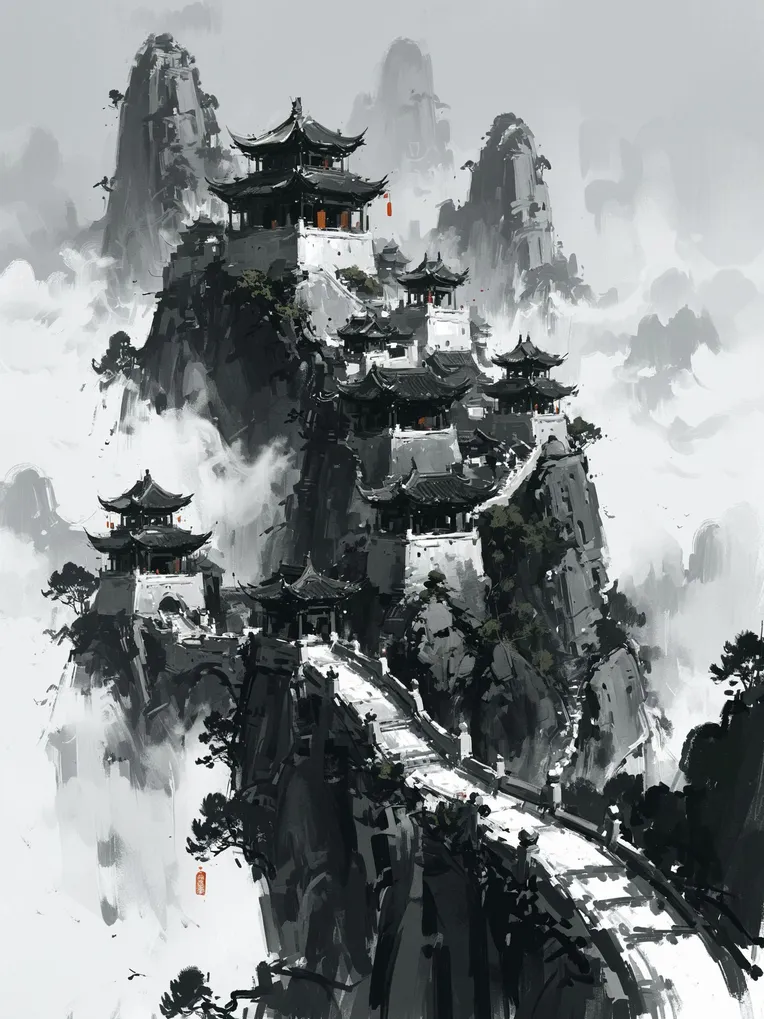 Anime Style,Hand-Drawn,Building,LoRA,SDXL