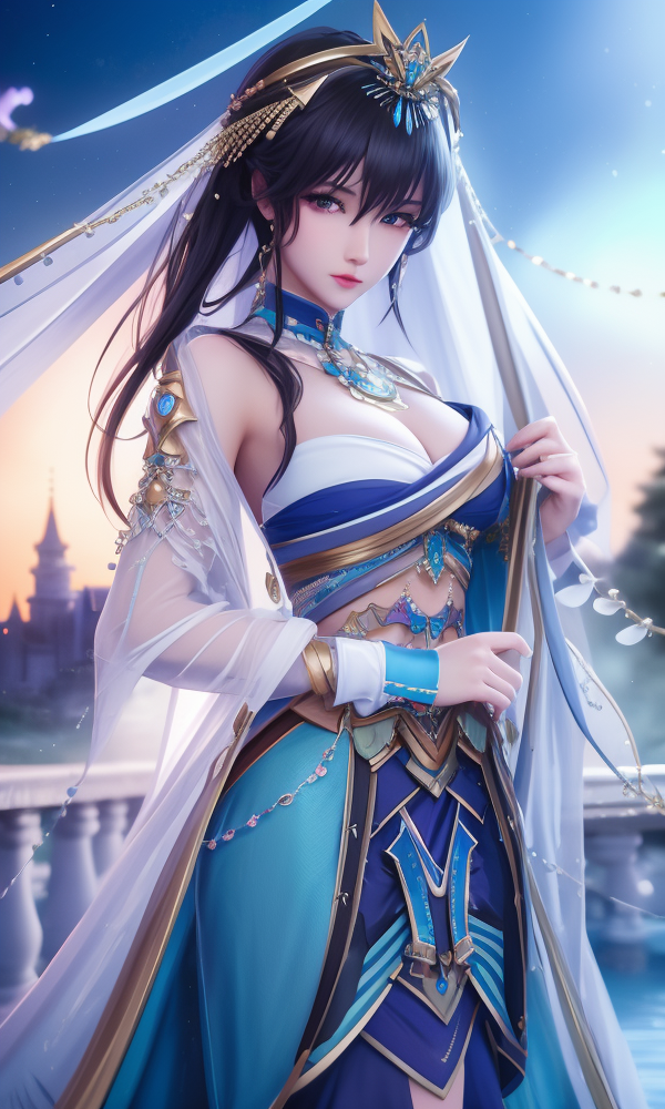 376-DA-Shen Yin Wang Zuo-Long Hao Chen-Female Dress