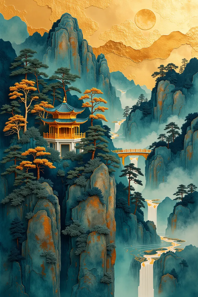 Traditional Painting Media,Building,Style Boost,LoRA,FLUX.1