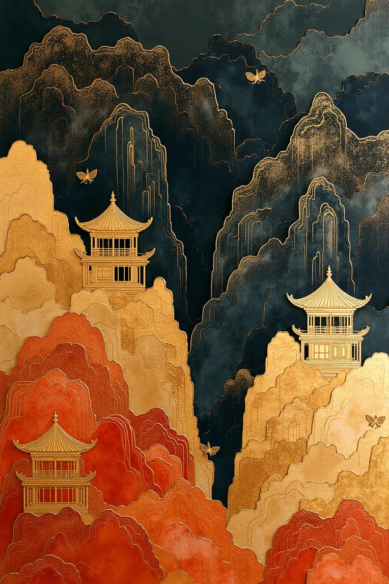 Traditional Painting Media,Building,Style Boost,LoRA,FLUX.1