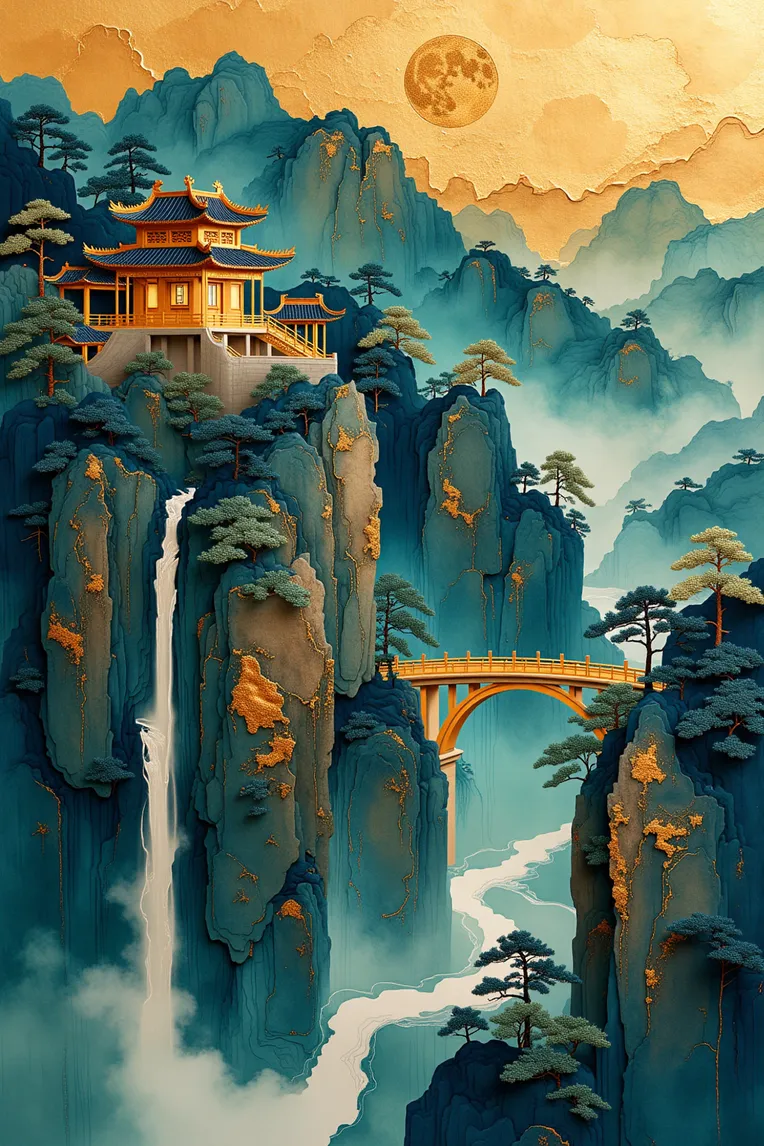 Traditional Painting Media,Building,Style Boost,LoRA,FLUX.1