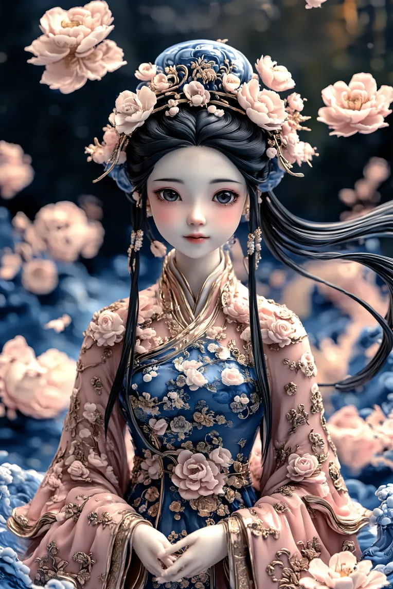 CGI style,Chinese Style,Traditional Painting Media,LoRA,Kolors