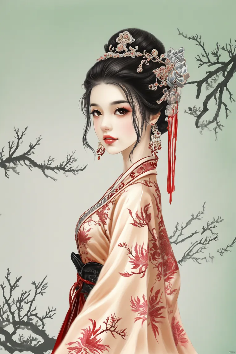 CGI style,Chinese Style,Traditional Painting Media,LoRA,Kolors