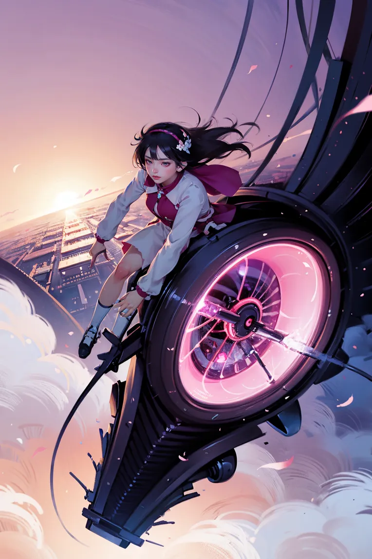 Hand-Drawn,Traditional Painting Media,Girl,LoRA,SD 1.5