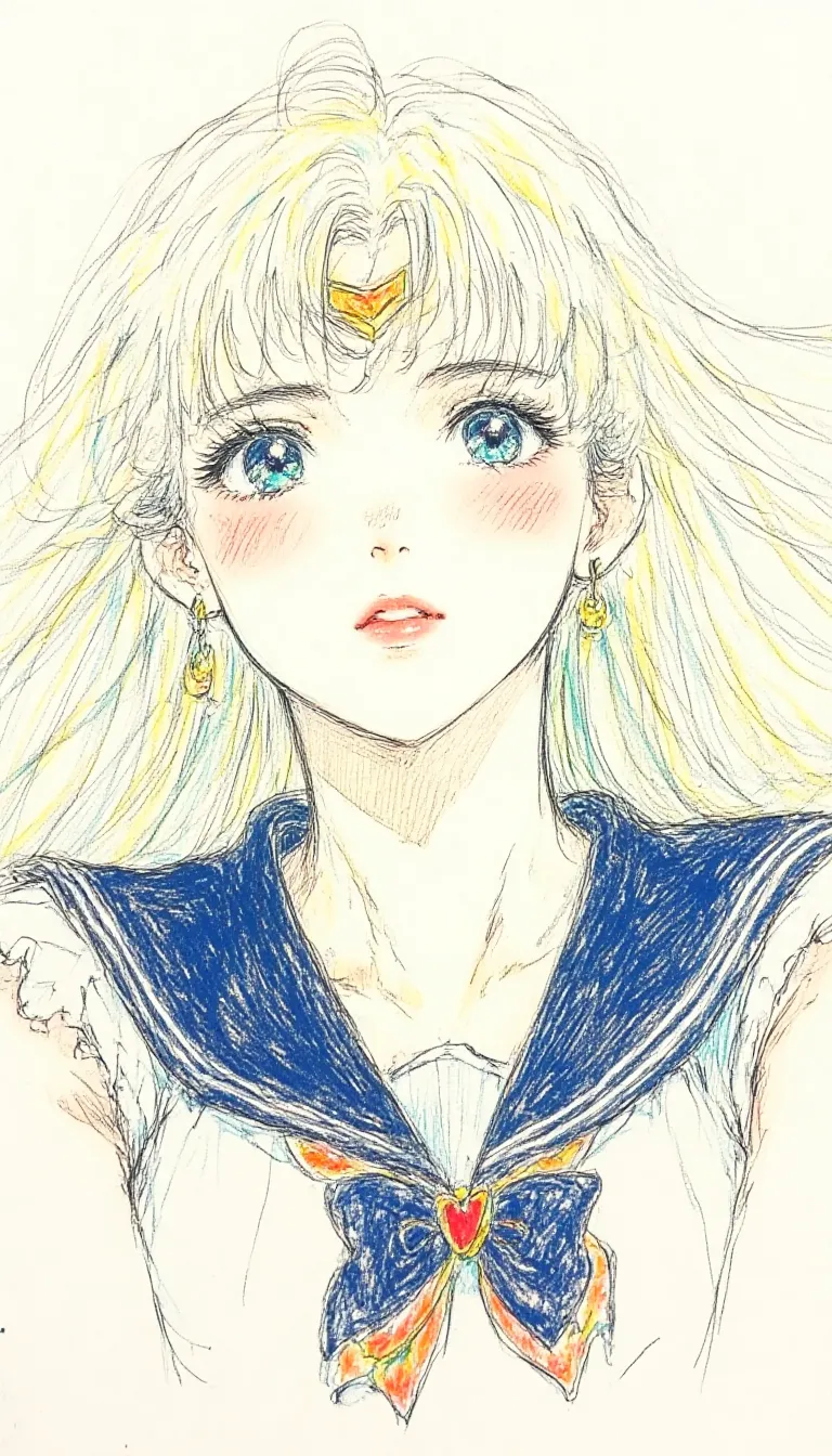 幻彩心绘Flux_彩铅线描插画风格-LoRA-Three_o_clock-LiblibAI