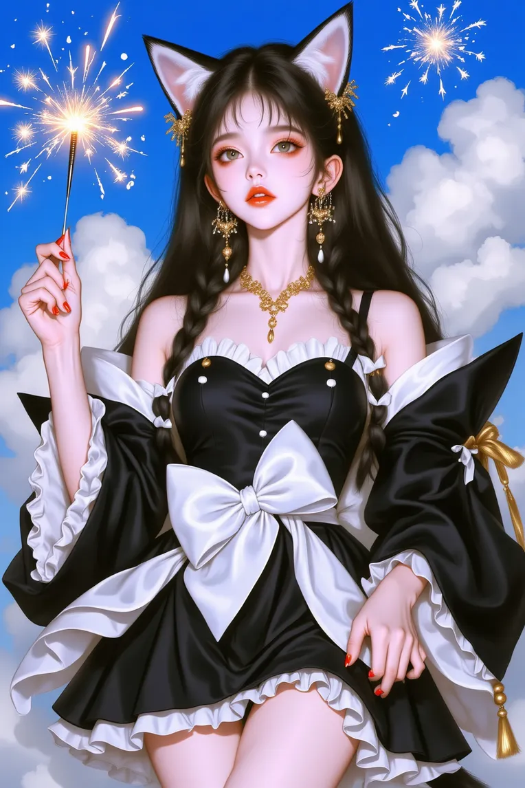 Digital Painting Media,Girl,Physical/Facial feature,LoRA,