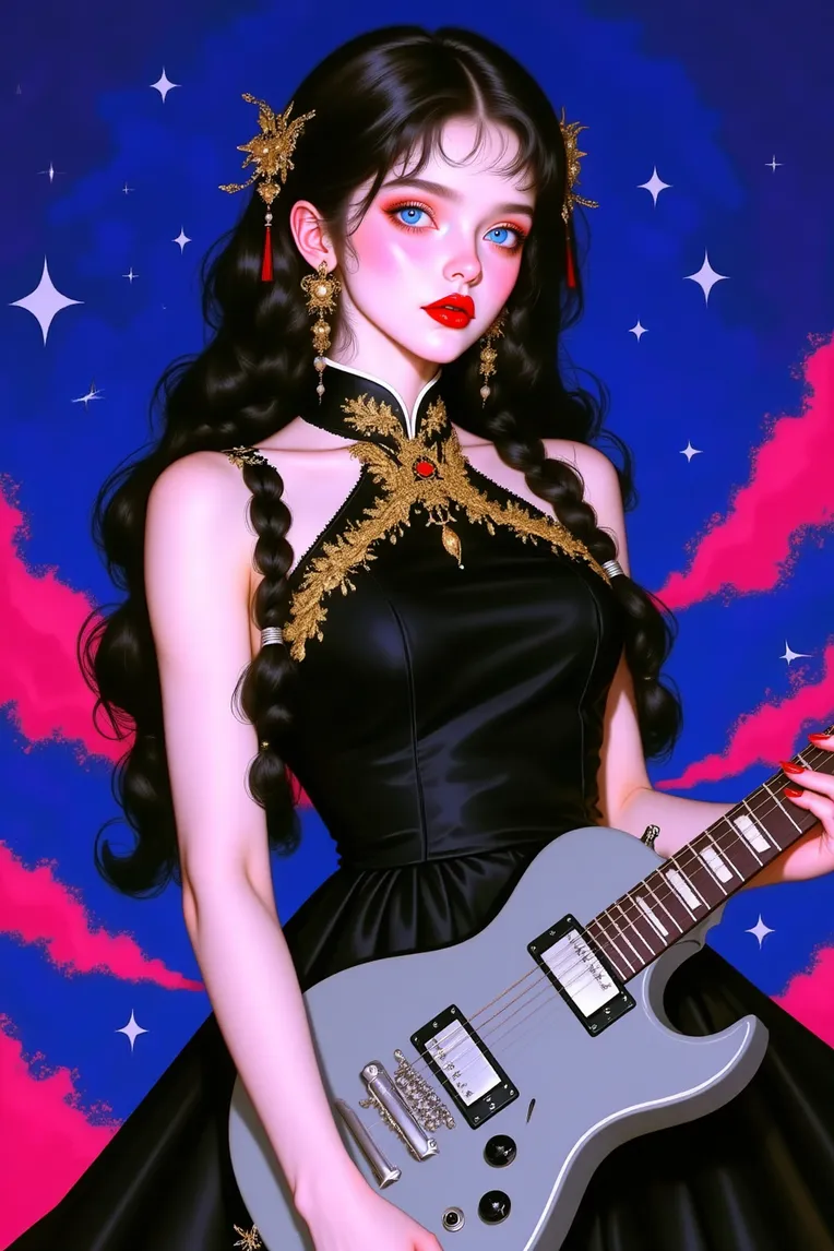 Digital Painting Media,Girl,Physical/Facial feature,LoRA,