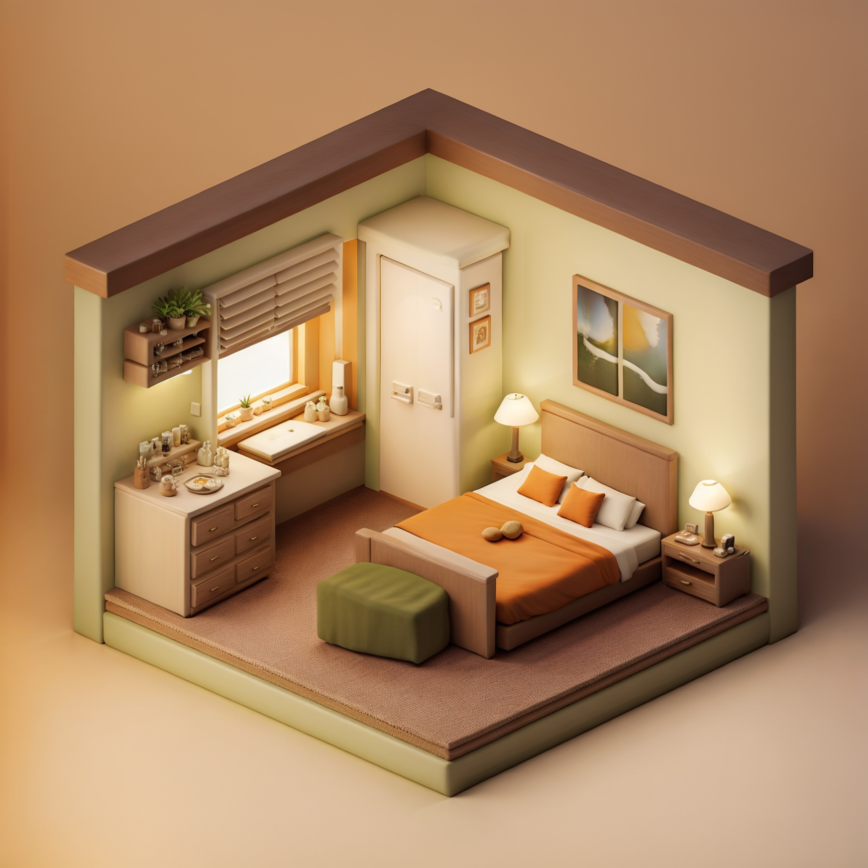 AI绘画-3D等距场景-blank_he-AI绘图-LiblibAI